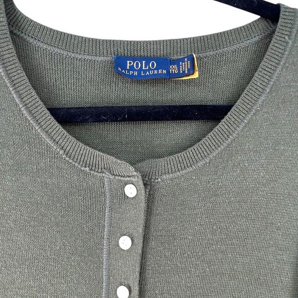 Polo Ralph Lauren XXL Mixed Media Long Sleeve Fit & Flare Dress Midi Sweater - Picture 4 of 7